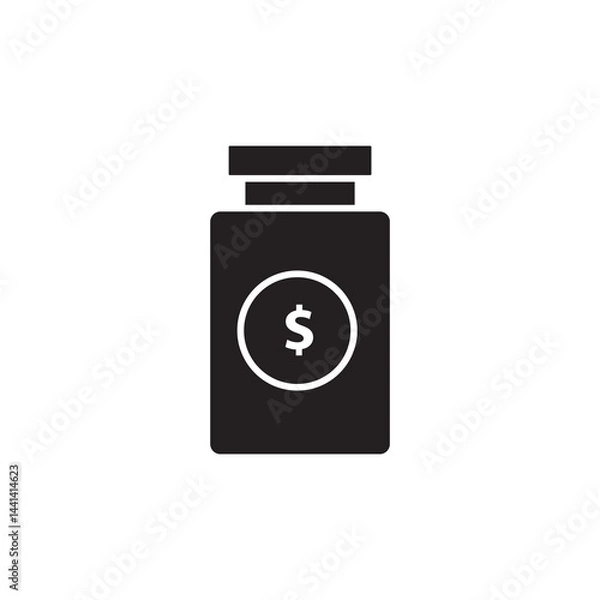 Fototapeta Business Remedy icon, vector simple illustration for web and app..eps