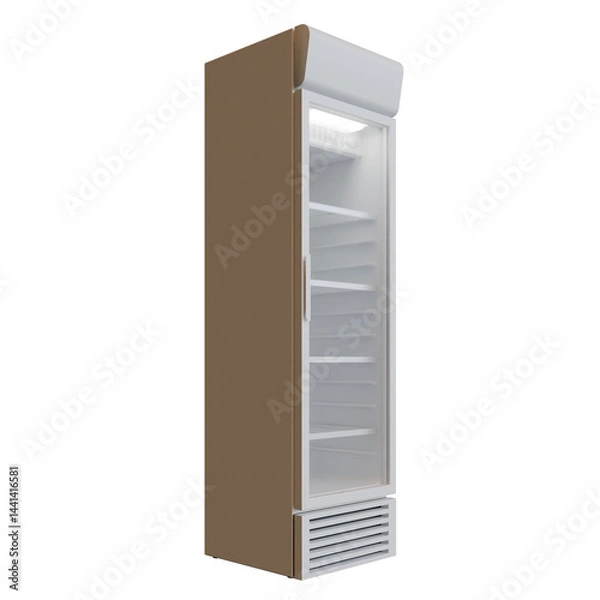 Fototapeta Large Size Showcase Display Cooler Side View