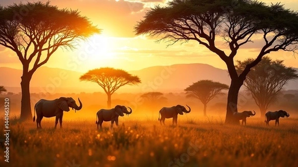 Obraz Wild Journey Through the African Savannah