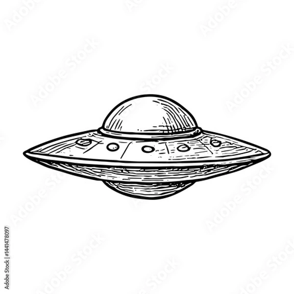 Fototapeta Alien Abduction UFO