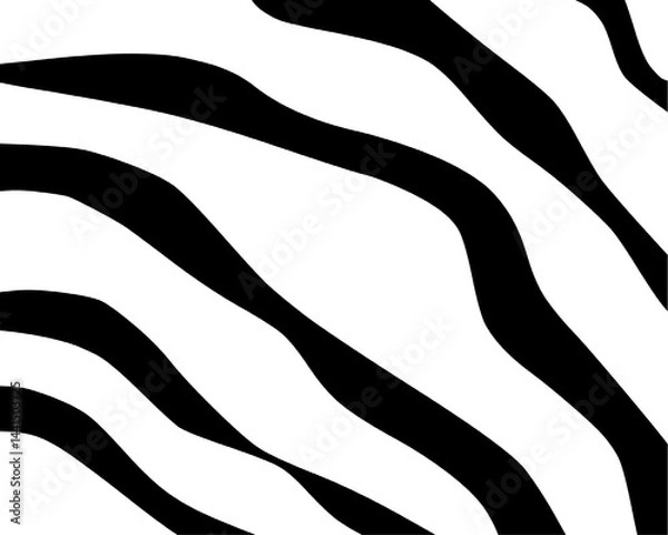 Fototapeta zebra skin pattern hand drawn 