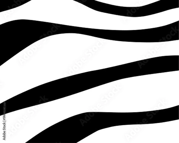 Fototapeta Zebra skin pattern hand drawn 