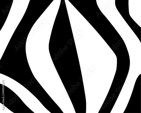 Fototapeta zebra skin pattern hand drawn 