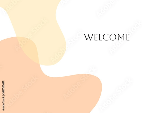 Fototapeta background text welcome hand drawn