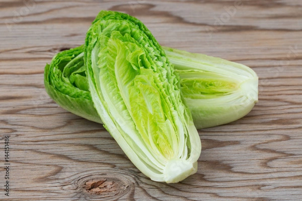 Obraz Fresh romaine lettuce.