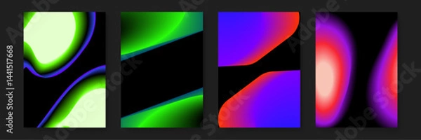 Obraz abstract colorful geometric shapes patterns with retro memphis style vector illustration