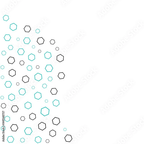 Fototapeta Hexagon Doodle Shape