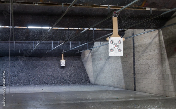 Obraz Target rows at a shooting range.