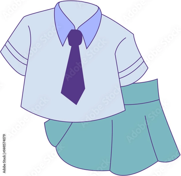 Obraz School Uniform Illustration