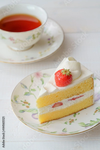 Fototapeta ショートケーキ　いちご