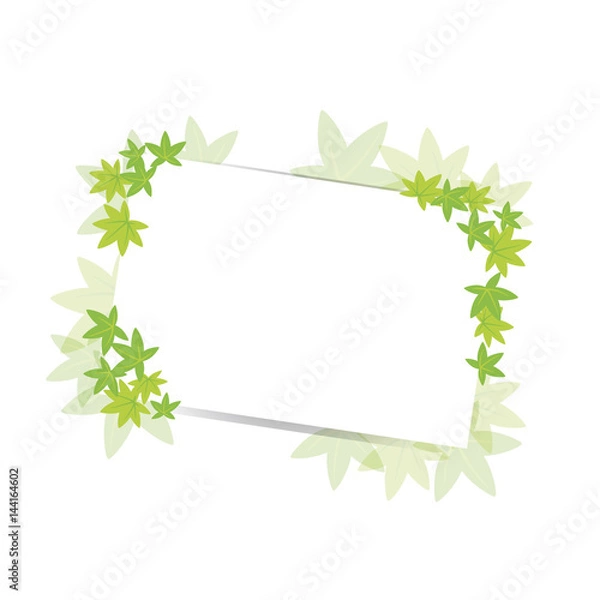 Fototapeta 青紅葉のフレーム