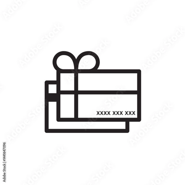 Obraz Gift card icons