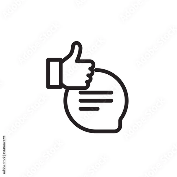 Obraz thumb up symbol