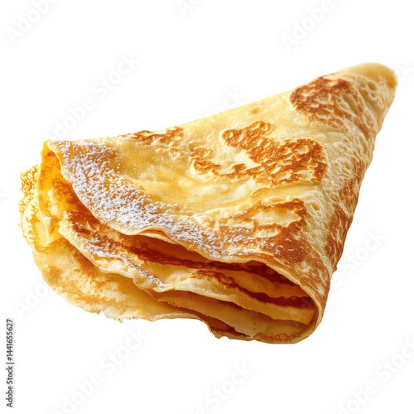 Fototapeta Dessert crepe png fruity rolled pancake png sweet dish png 3d crepe png transparent background image