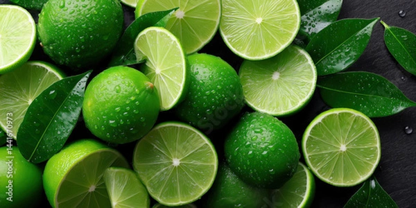Fototapeta Limes created with Generative AI Technology, ai, generative