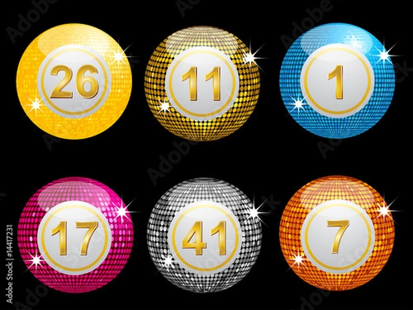 Obraz lottery disco balls