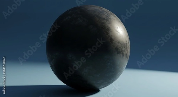 Fototapeta Obsidian Orb: Subtle Light, Deep Texture AI Generated