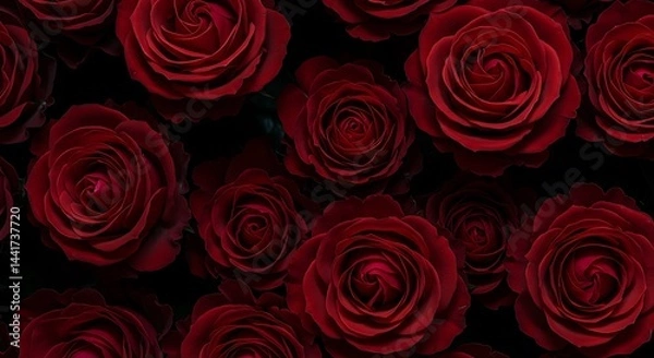 Obraz Crimson Bloom AI Generated