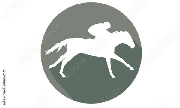Obraz Horse racing icon