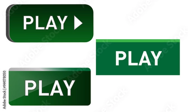 Obraz play buttons