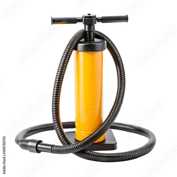 Fototapeta Manual air pump isolated on transparent background
