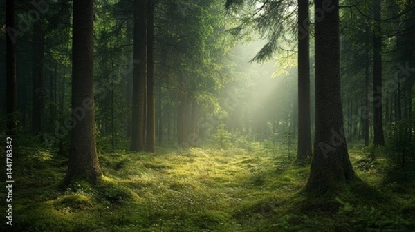 Obraz forest hyper realistic photography