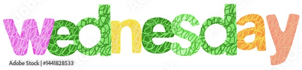 Obraz colorful alphabet text wednesday