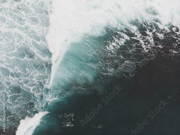 Fototapeta Aerial View of Ocean Waves