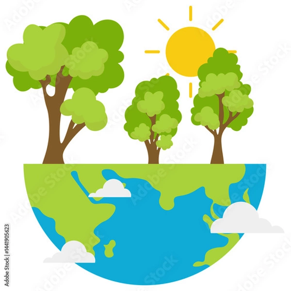 Obraz Climate Change Sticker