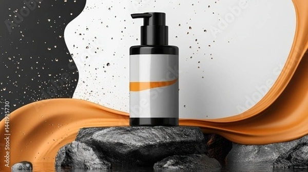 Fototapeta Cosmetic bottle display mockup