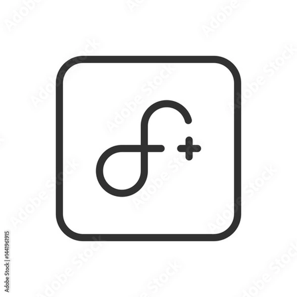 Fototapeta Plus Icon – Add, Increase & Enhance Features
