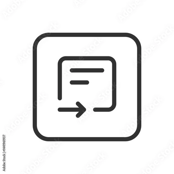 Fototapeta Recipe Bill Send Icon – Payment, Transaction & Invoice Management