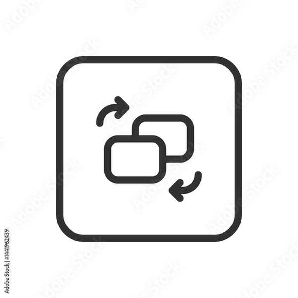 Fototapeta Transfer Card Send Icon – Quick Payment & Secure Transfer