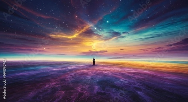 Fototapeta Chromatic Reverie AI Generated