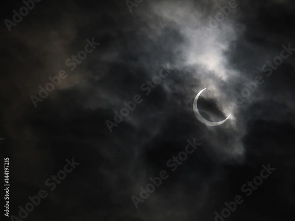 Obraz 雲と日食