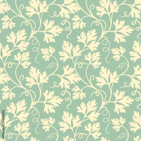 Fototapeta Vector flower seamless pattern background. Elegant texture for backgrounds. Classical luxury old fashioned floral ornament, seamless texture for wallpapers, textile, wrapping.