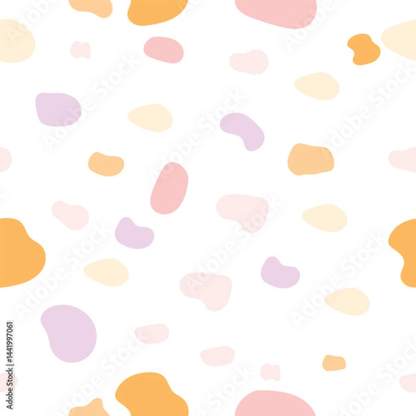 Obraz  Pastel Abstract Organic Shapes Pattern