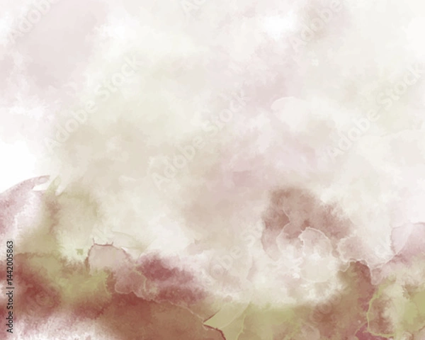 Fototapeta Abstract colorful watercolor for background. Digital art painting.