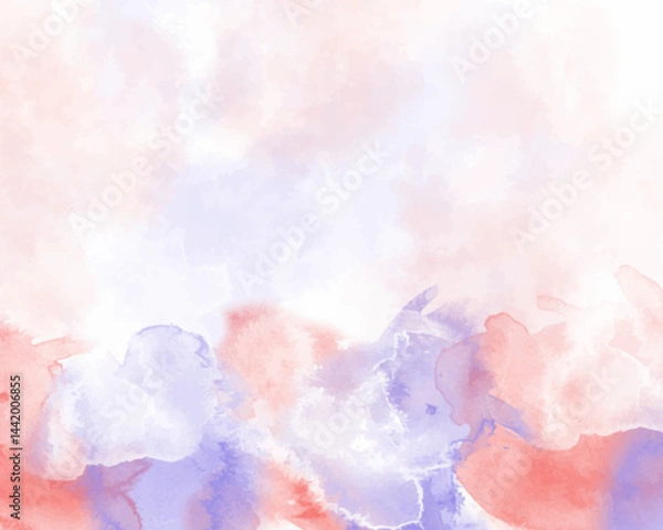 Fototapeta Abstract colorful watercolor for background. Digital art painting.