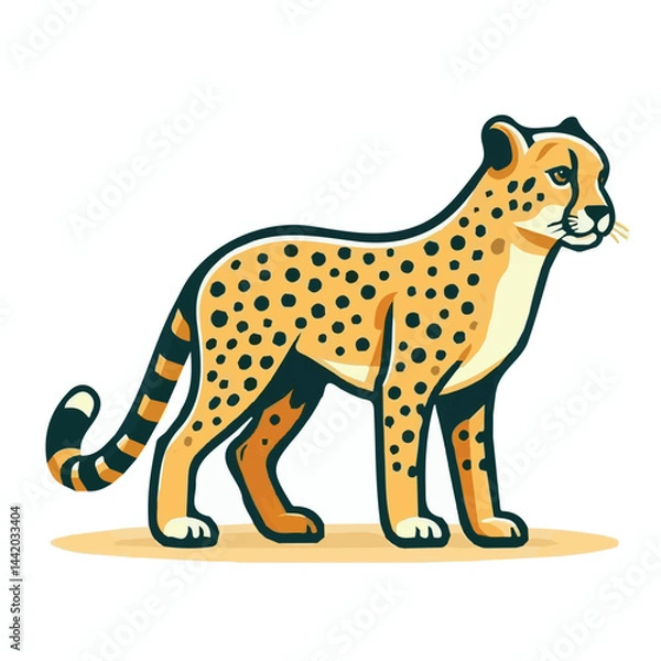 Fototapeta cheetah, animal, cat, safari, nature, african, africa, wildlife, wild, illustration, print, leopard, background, vector, design, fabric, seamless, pattern, fur, abstract, jungle, camouflage, fashion, 