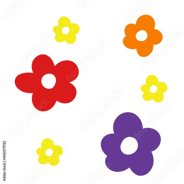 Obraz Rainbow Flowers Decoration