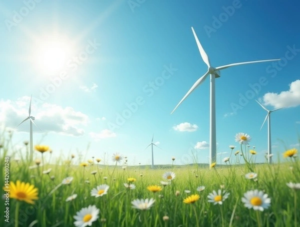 Obraz Renewable Energy Meadow
