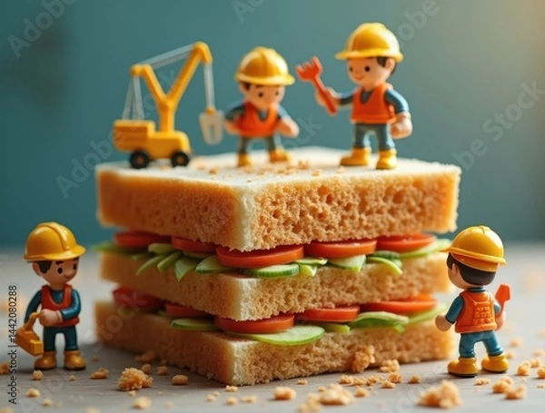 Obraz Construction Crew at Lunch