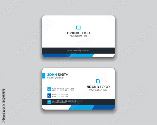 Obraz Professiona clean business card template.
