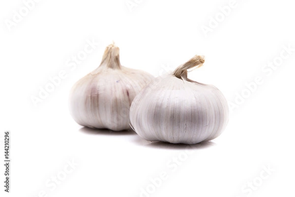 Fototapeta Garlics isolate. High selenium and nutrition