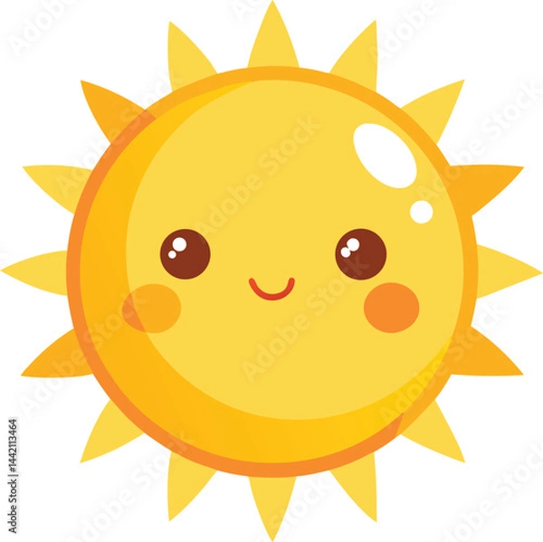 Obraz cute kids Sun illustration Vector 