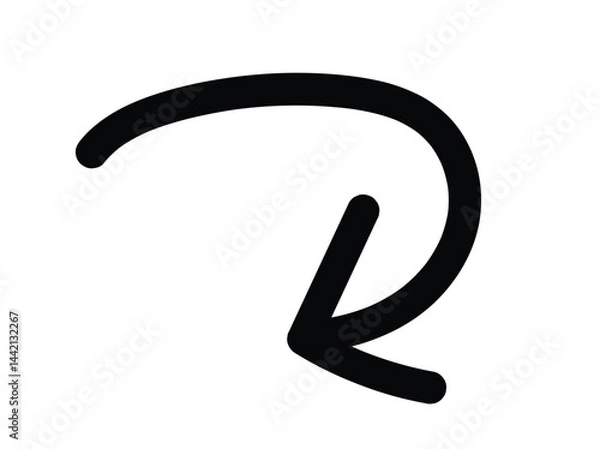 Fototapeta hand drawn rotating arrow