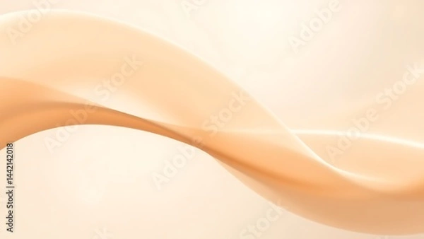 Fototapeta 温もりを感じるアプリコット色のシアーウェーブ