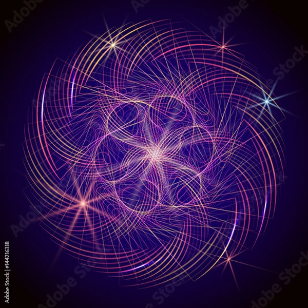 Obraz Abstract spirograph element