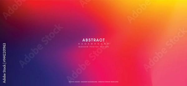 Fototapeta Abstract gradient blurred background for modern design projects and digital posters. Vector illustration.